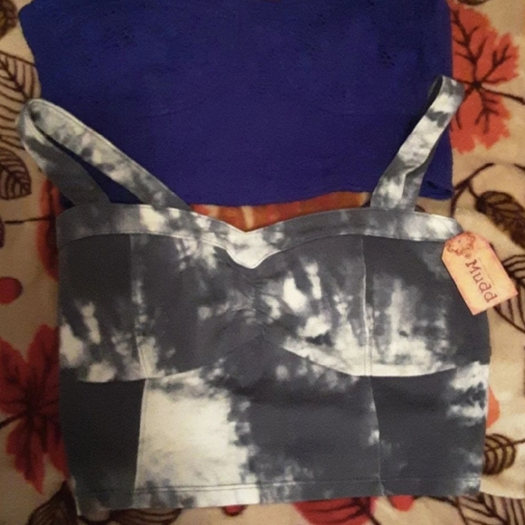 Kohls Mudd and Decree Crop Top/Bralette Bundle Juniors Large Woman's medium - Picture 1 of 3